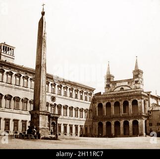 Ägyptischer Obelisk, Rom, Italien, viktorianische Zeit Stockfoto