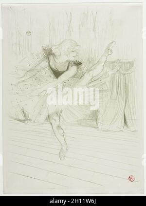 Miss Ida Heath, Englische Tänzerin, 1894. Henri de Toulouse-Lautrec (Französisch, 1864-1901). Lithographie; Stockfoto