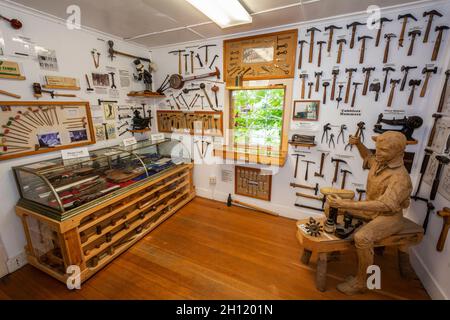 USA, Alaska, Haines, Hammer Museum, innen Stockfoto