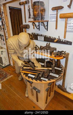 USA, Alaska, Haines, Hammer Museum, innen Stockfoto