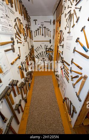 USA, Alaska, Haines, Hammer Museum, innen Stockfoto