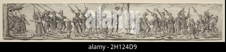 Kavaliers. Theodor de Bry (Flämisch, 1528-1598). Gravur; Stockfoto