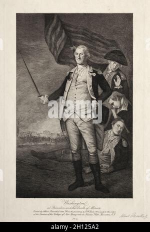 George Washington, Princeton, 1898. Albert Rosenthal (Amerikanisch, 1863-1939). Ätzen; Stockfoto