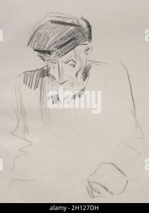 Pierre Auguste Renoir. Jean Louis Forain (Französisch, 1852-1931). Lithographie; Stockfoto