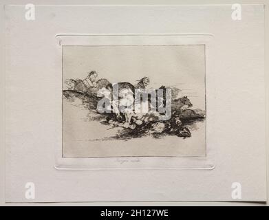 Die Schrecken des Krieges: Es passiert immer. Francisco de Goya (Spanisch, 1746-1828). Ätzen; Stockfoto
