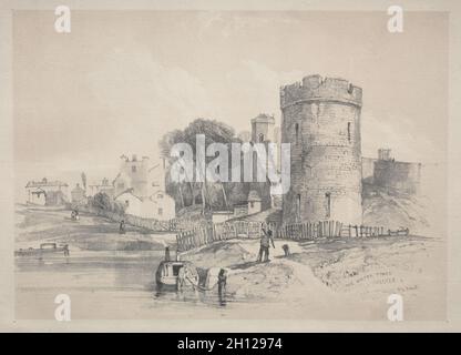 Der Wasserturm, Chester. John Skinner Prout (Großbritannien, 1806-1876). Lithographie; Stockfoto