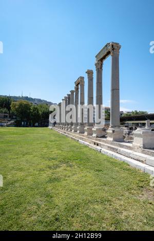 Agora von Smyrna in Izmir, Türkei. Alternativ auch bekannt als Agora von İzmir, eine antike römische Agora in Smyrna Stockfoto