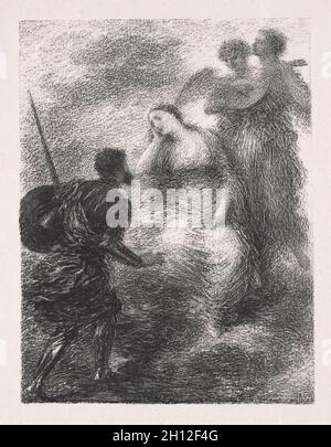 Vision, 1895. Henri Fantin-Latour (Französisch, 1836-1904). Lithographie; Stockfoto