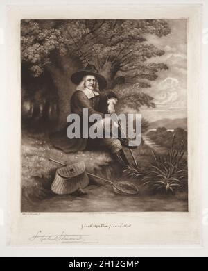 Izaak Walton, 1898. Samuel Arlent-Edwards (Amerikaner, 1862-1938). Mezzotint; Stockfoto