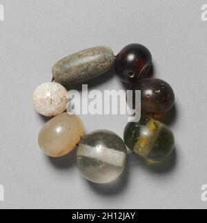 Kette aus Glasperlen, 1392-1910. Korea, Joseon-Dynastie (1392-1910). Glas; Stockfoto