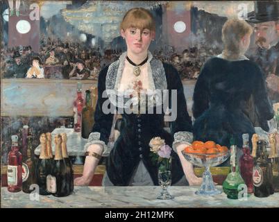 Eine Bar im Folies-Bergère von Edouard Manet Stockfoto