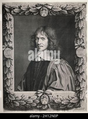 Denis Talon, 1656. Robert Nanteuil (Französisch, 1623-1678). Gravur; Stockfoto