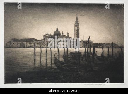 San Giorgio Maggiore, 1910. Mortimer Menpes (Großbritannien, 1860-1938). Ätzen; Stockfoto