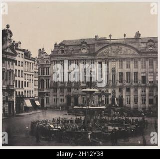 Untitled (Bau von Gedenkmünzen Brunnen), Juli 1856. Louis Pierre Théophile Dubois de Nehaut (Belgisch, 1799-1872). Gesalzene Papier drucken von nassen Collodium negativ; Bild: 26,3 x 28,2 cm (10 3/8 x 11 1/8 in.); montiert: 50 x 65,4 cm (19 11/16 x 25 3/4 in.); Papier: 26,3 x 28,2 cm (10 3/8 x 11 1/8 in.); verfilzt: 55,9 x 66 cm (22 x 26 in.). Stockfoto