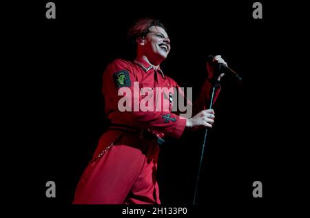 YUNGBLUD live im Konzert in der Birmingham O2 Academy, 15. Oktober 2021. Live-Musikfotografie. Stockfoto