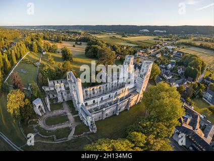 FRANKREICH - SEINE MARITIME (76) - ABTEI VON JUMIEGES Stockfoto