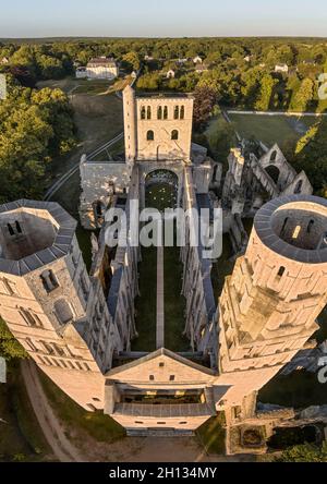 FRANKREICH - SEINE MARITIME (76) - ABTEI VON JUMIEGES Stockfoto