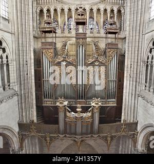 FRANKREICH - PICARDIE - SOMME (80) - AMIENS : KATHEDRALE NOTRE DAME (UNESCO-WELTKULTURERBE) Stockfoto