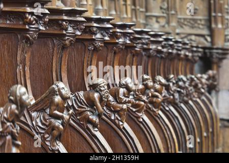 FRANKREICH - PICARDIE - SOMME (80) - AMIENS : KATHEDRALE NOTRE DAME (UNESCO-WELTKULTURERBE) Stockfoto
