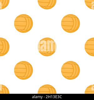 Volleyball Ball Muster nahtlose Hintergrund Textur wiederholen Tapete geometrischen Vektor Stock Vektor