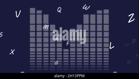 Bild der Verarbeitung von Finanzdaten Stockfoto