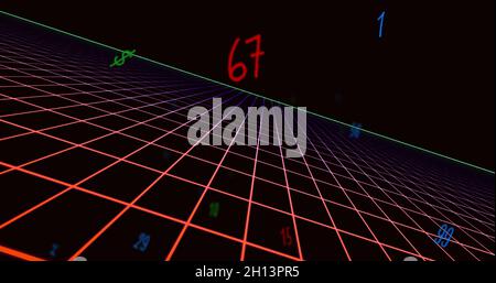 Bild der Verarbeitung von Finanzdaten Stockfoto