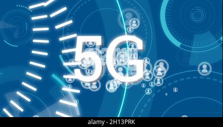 5g-Verbindung 4k Stockfoto