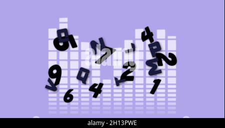 Bild der Verarbeitung von Finanzdaten Stockfoto