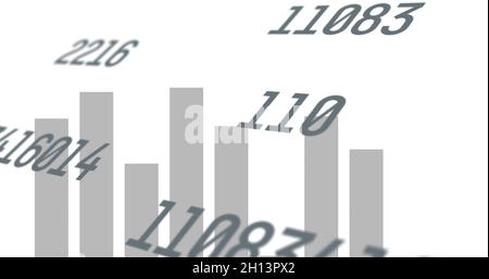 Bild der Verarbeitung von Finanzdaten Stockfoto