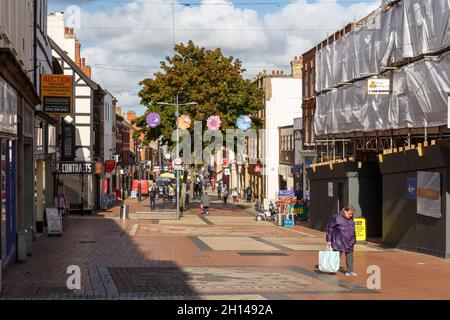 Marktstände, Bridge Street, Worksop Stockfoto