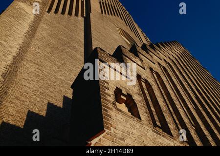 Grundtvig’s Church (Grundtvigs Kirke), von Peder Vilhelm Jensen-Klint (1940), Bispebjerg, Kopenhagen, Dänemark, Skandinavien, Oktober 2021 Stockfoto