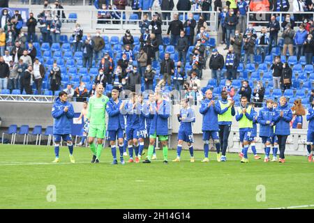 KSC-Match gegen Erzgebirge Aue, zweite Liga, Fußball, Karlsruher SC, Erzgebirge Aue, Karlsruhe 16. Oktober 2021 zweite Liga Stockfoto