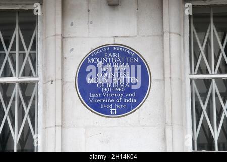 Heimat von Earl Mountbatten und Gräfin Mountbatten von Burma, letzter Vizekönig/Vizekönig von Indien, 2 Wilton Crescent, London, England, 2021 Stockfoto