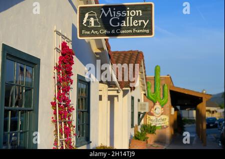 Downtown San Juan Bautista, CA Stockfoto