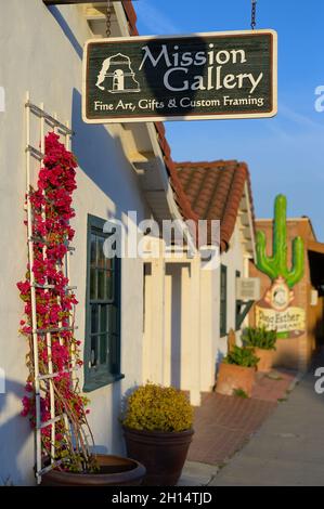 Downtown San Juan Bautista, CA Stockfoto