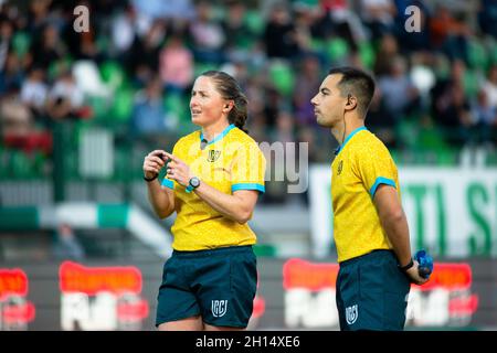 Treviso, Italien. Oktober 2021. Aimee Barrett-Theron während Benetton Rugby vs Ospreys, United Rugby Championship Spiel in Treviso, Italien, Oktober 16 2021 Kredit: Unabhängige Fotoagentur/Alamy Live Nachrichten Stockfoto