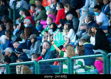 Treviso, Italien. Oktober 2021. Benetton Rugby Unterstützung während Benetton Rugby vs Ospreys, United Rugby Championship Spiel in Treviso, Italien, Oktober 16 2021 Kredit: Unabhängige Fotoagentur/Alamy Live Nachrichten Stockfoto