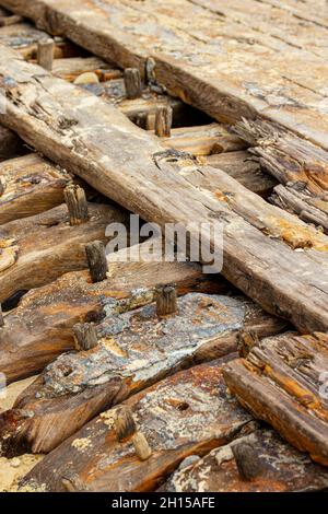 Covehithe Schiffswrack Suffolk Stockfoto
