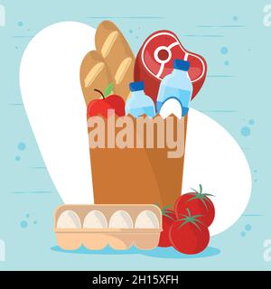 Lebensmittelwaren Stock Vektor