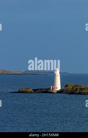 Copper Point Lighthouse, Long Island, County Cork, Irland Stockfoto