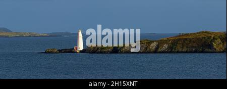 Copper Point Lighthouse, Long Island, County Cork, Irland Stockfoto