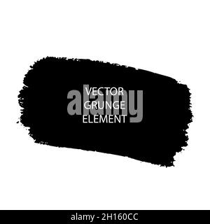 Grunsen Sie Pinselstriche. Tintenflecken und Schrauben. Handgezeichnete, unordentliche Farbdesign-Elemente. Stock Vektor