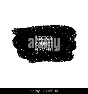 Grunsen Sie Pinselstriche. Tintenflecken und Schrauben. Handgezeichnete, unordentliche Farbdesign-Elemente. Stock Vektor