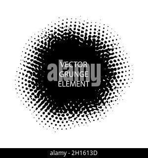 Grunsen Sie Pinselstriche. Tintenflecken und Schrauben. Handgezeichnete, unordentliche Farbdesign-Elemente. Stock Vektor