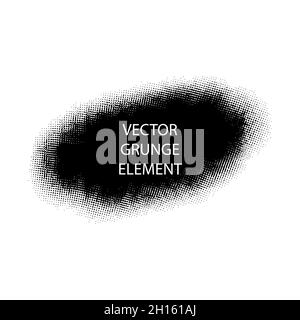 Grunsen Sie Pinselstriche. Tintenflecken und Schrauben. Handgezeichnete, unordentliche Farbdesign-Elemente. Stock Vektor