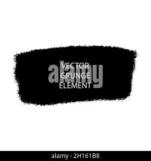 Grunsen Sie Pinselstriche. Tintenflecken und Schrauben. Handgezeichnete, unordentliche Farbdesign-Elemente. Stock Vektor