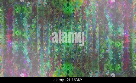 Ein abstraktes Glitch Art Texture Hintergrundbild. Stockfoto
