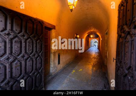 Passage de l'Ancien Hôtel de Ville, Villefranche sur Saone Stockfoto