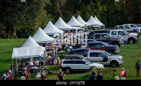 Fair Hill, MD, USA. Oktober 2021. 16. Oktober 2021: Szenen aus der Umgebung von Fair Hill während des Maryland Five-Star in der Fair Hill Special Event Zone in Fair Hill, Maryland, am 16. Oktober 2021. Scott Serio/Eclipse Sportswire/CSM/Alamy Live News Stockfoto