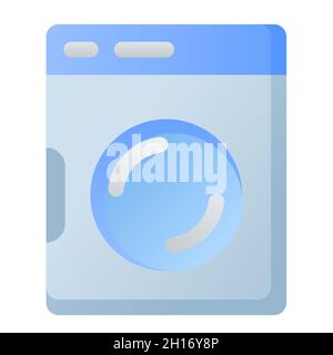 Waschmaschinen intelligente einzelne isolierte Symbol mit glatten Stil Vektor-Illustration Stockfoto